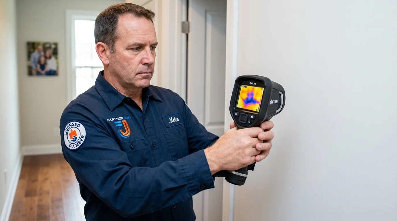 Thermal imaging leak detection by Johns Plumbing LLC in Tornado